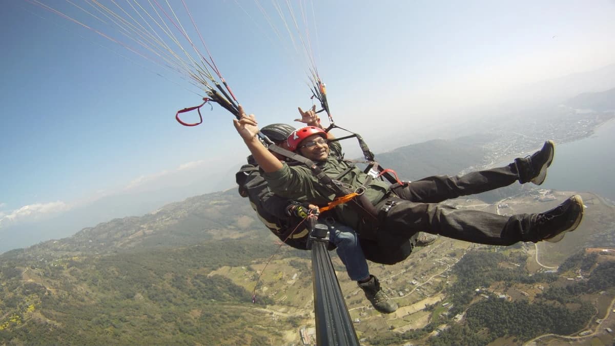 Paragliding in Nepal